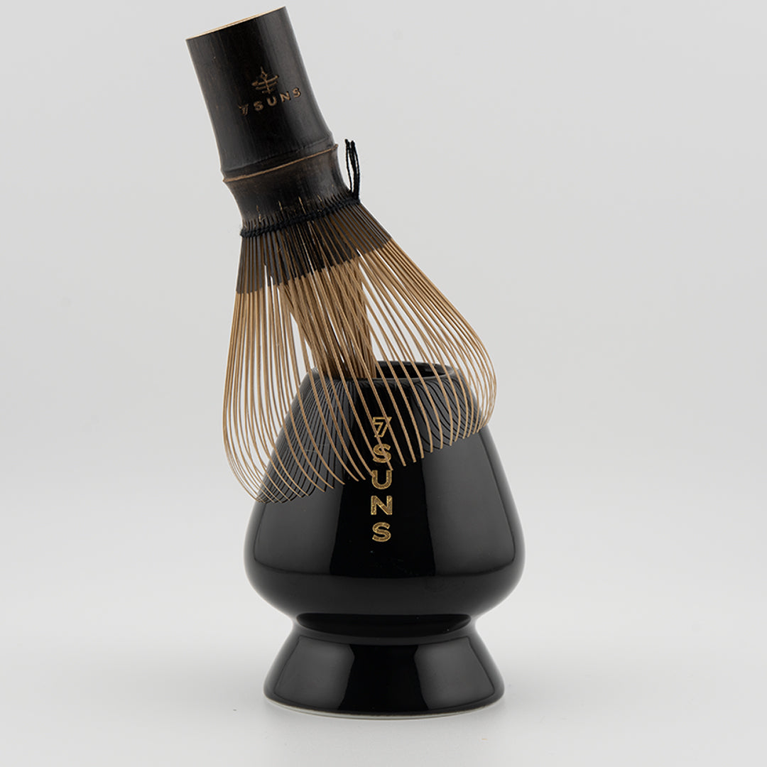 Ceramic Chasen Holder Stand (Black & Gold)