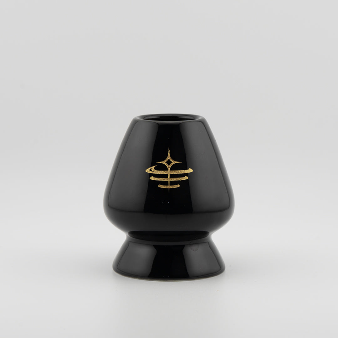 Ceramic Chasen Holder Stand (Black & Gold)