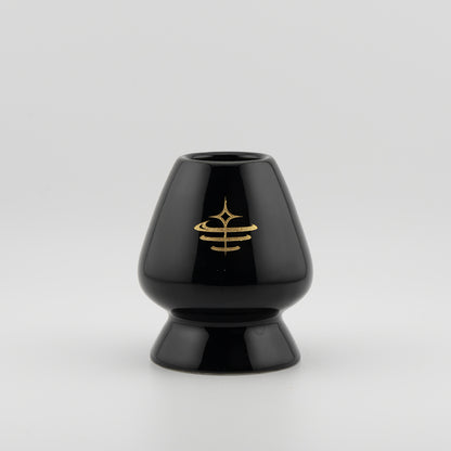Ceramic Chasen Holder Stand (Black & Gold)