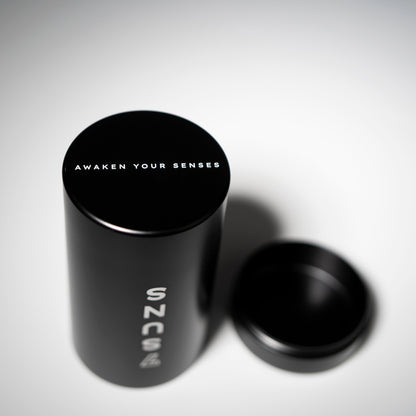 Black Alloy Matcha Storage Tin