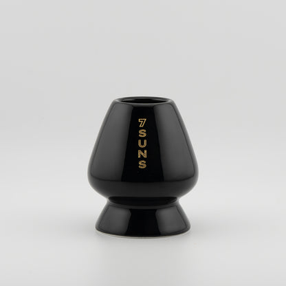 Ceramic Chasen Holder Stand (Black & Gold)