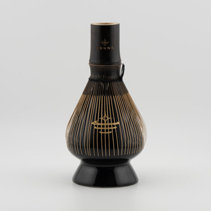 Ceramic Chasen Holder Stand (Black & Gold)