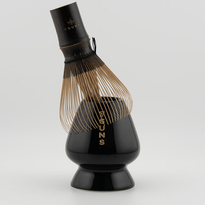 Ceramic Chasen Holder Stand (Black & Gold)