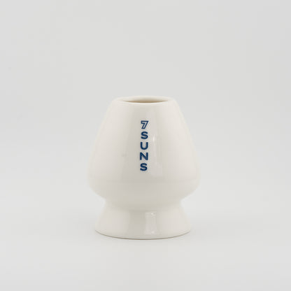 Ceramic Chasen Holder Stand (White & Blue)