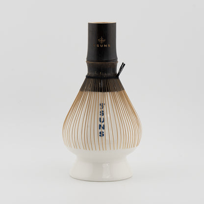 Ceramic Chasen Holder Stand (White & Blue)